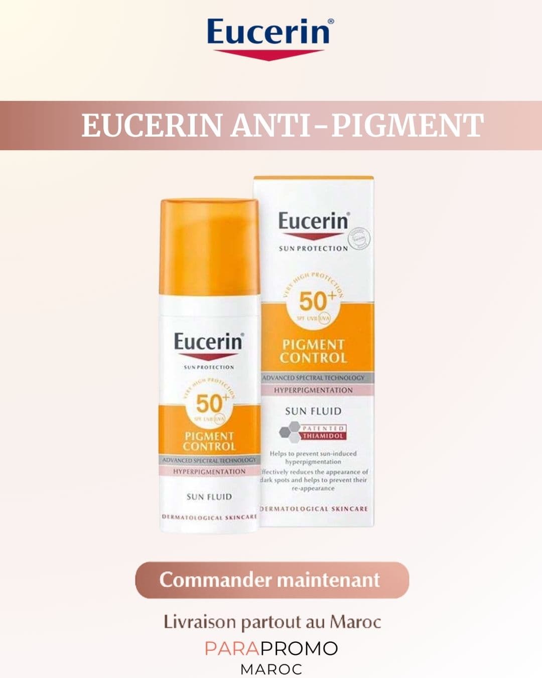 EUCERIN ECRAN PIGMENT CONTROL SUN FLUID SPF50+ 50ML