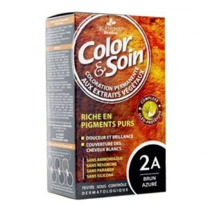 3 CHENES COLOR ET SOIN COLORATION PERMANENTE 2A BRUN AZURE 135 ML - 3 CHENES COLOR