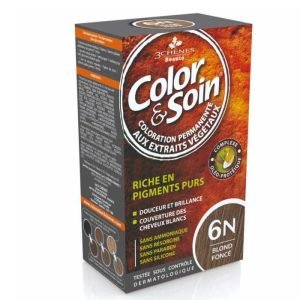 3 CHENES COLOR ET SOIN COLORATION PERMANENTE 6N BLOND FONCE 135 ML - 3 CHENES COLOR