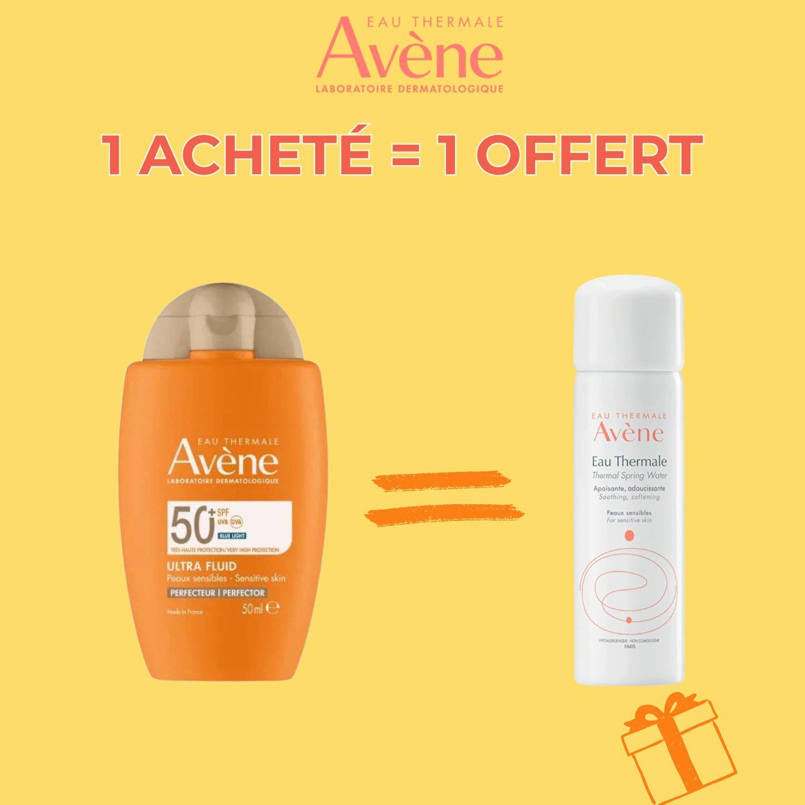 AVENE ULTRA FLUID PERFECTEUR SPF 50 BLUE LIGHT 50 ML PEAU SENSIBLE