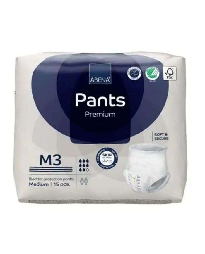 ABENA PANTS PREMIUM M3 MEDIUM 15 PIECES - ABENA