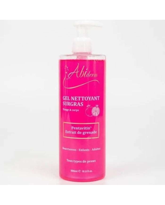 ABIDERM GEL NETTOYANT SURGRAS VISAGE ET CORPS 500 ML - ABIDERM