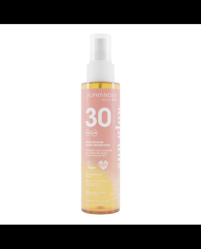 ALPHANOVA DAILY SUN SPF 30 HUILE SOLAIRE SUN GLOW 125 ML - ALPHANOVA