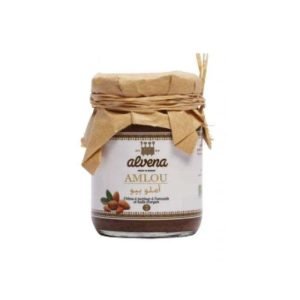 ALVENA AMLOU CREME A TARTINER AMANDE HUILE ARGAN ET MIEL 200 G - ALVENA