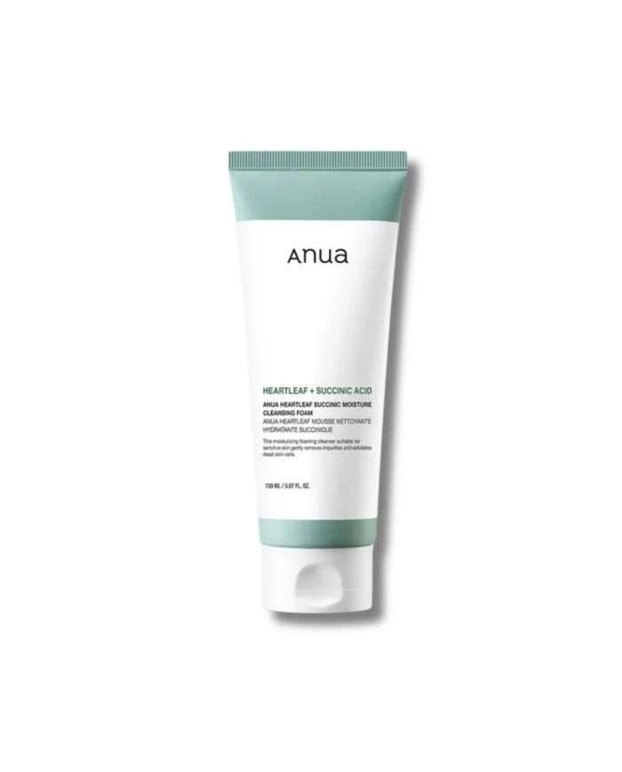 ANUA HEARTLEAF + SUCCINIC ACID MOISTURE FOAM 150 ML - ANUA