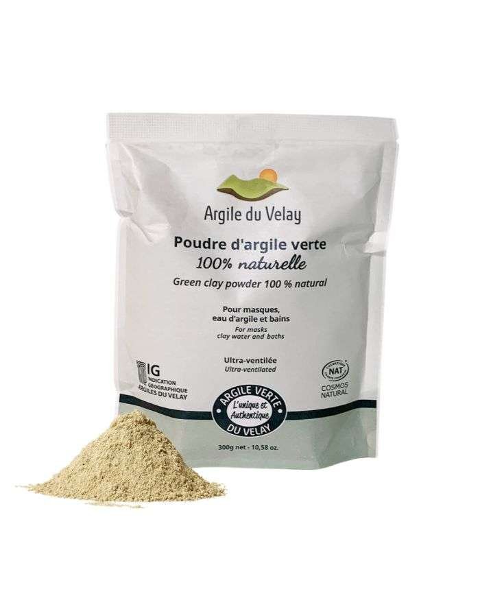 ARGILE DU VELAY POUDRE D’ARGILE VERTE 100% NATURELLE - ARGILE DU VELAY