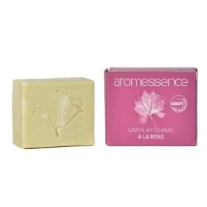 AROMESSENCE SAVON ARTISANAL A LA ROSE 120G - AROMESSENCE