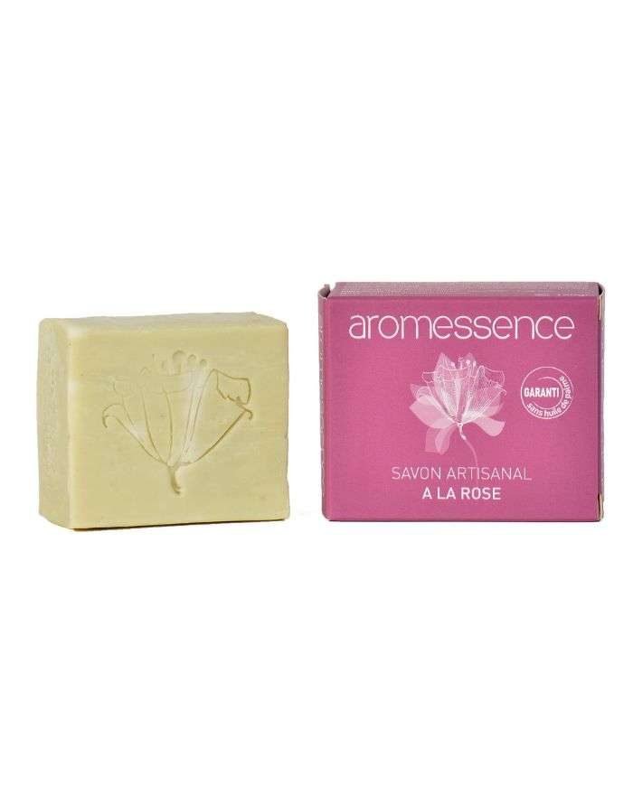 AROMESSENCE SAVON ARTISANAL A LA ROSE 120G - AROMESSENCE