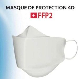 ARWAMEDIC MASQUES 4D FFP2 BOITE DE 10 MASQUES BLANC - ARWA MEDIC