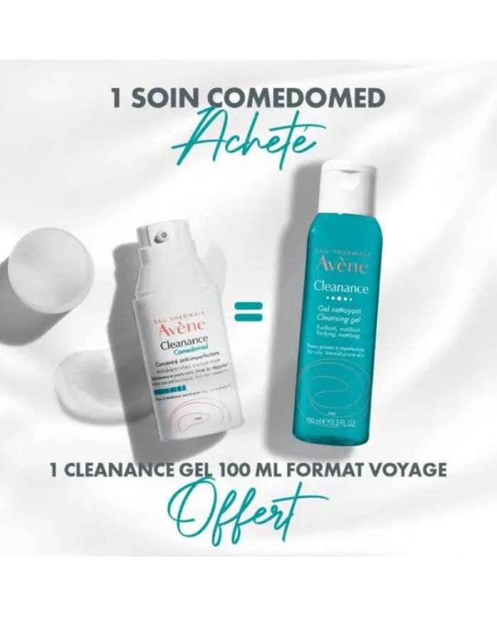 AVENE OFFRE CLEANANCE COMEDOMED CONCENTRE ANTI IMPERFECTIONS 30 ML+ CLEANANCE GEL NETTOYANT 100ML OFFERT - AVENE