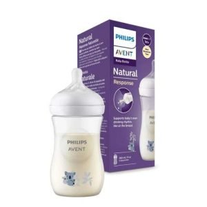 AVENT BIBERON NATURAL RESPONSE 260ML 1M+MOTIF KOALA - AVENT