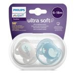 AVENT SUCETTE ORTHODONTIQUE ULTRA SOFT PEAU SENSIBLE 6 A 18 MOIS - AVENT