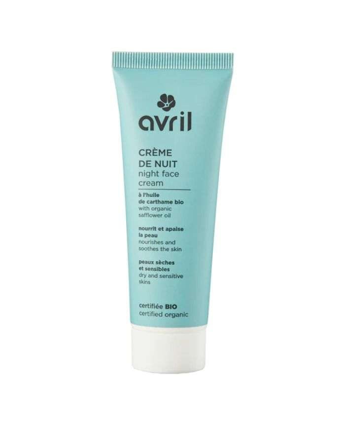 AVRIL CREME DE NUIT PEAUX SECHES ET SENSIBLES 50ML - AVRIL COSMETIQUE BIO