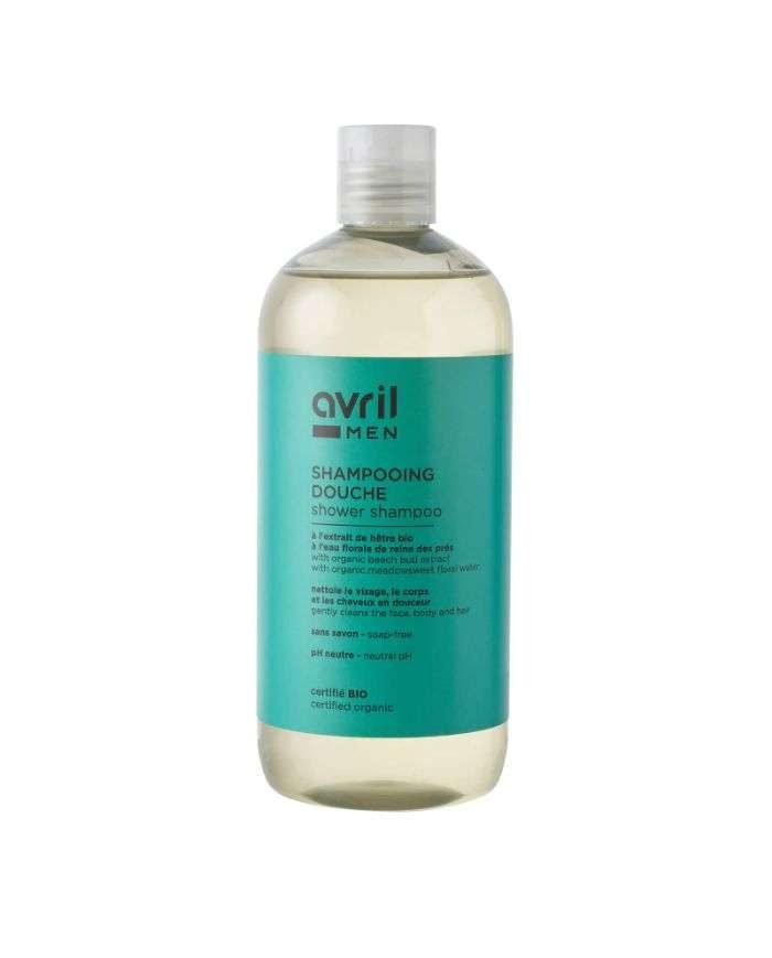 AVRIL MEN SHAMPOOING DOUCHE CERTIFIE BIO POUR VISAGE CORPS ET CHEVEUX 500 ML - AVRIL COSMETIQUE BIO