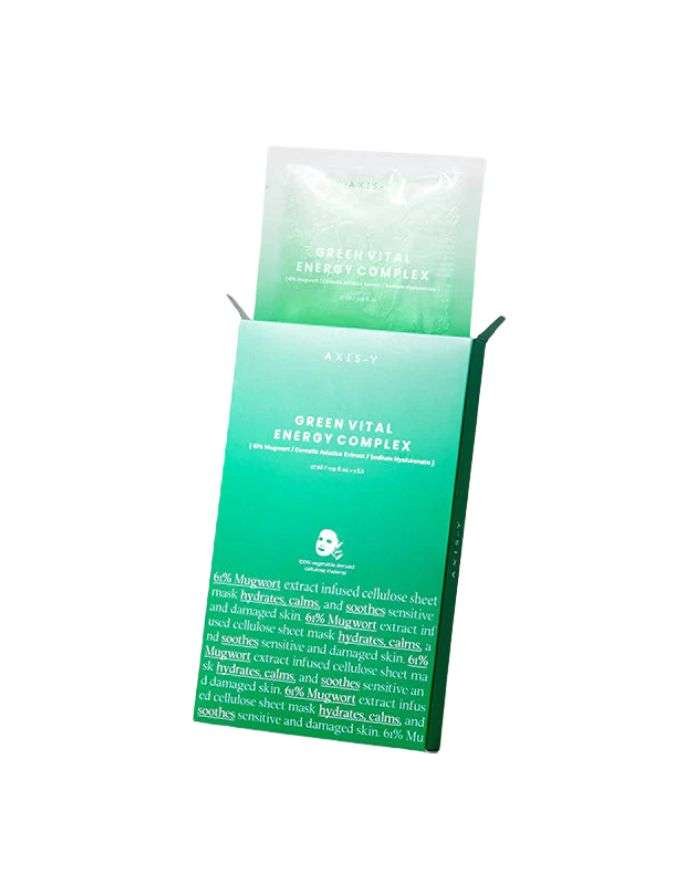 AXIS Y MUGWOERT GREEN CITAL ENERGY COMPLEX SHEET MASK PACK DE 5 - AXIS-Y