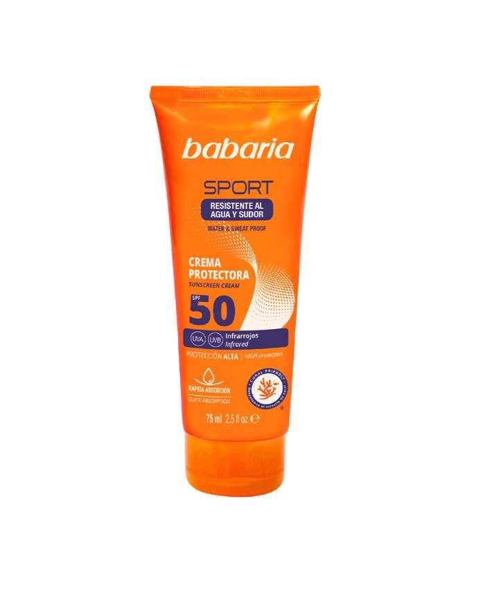 BABARIA SPORT CREME SOLAIRE SPF 50 ABSORPTION RAPIDE 75ML - BABARIA