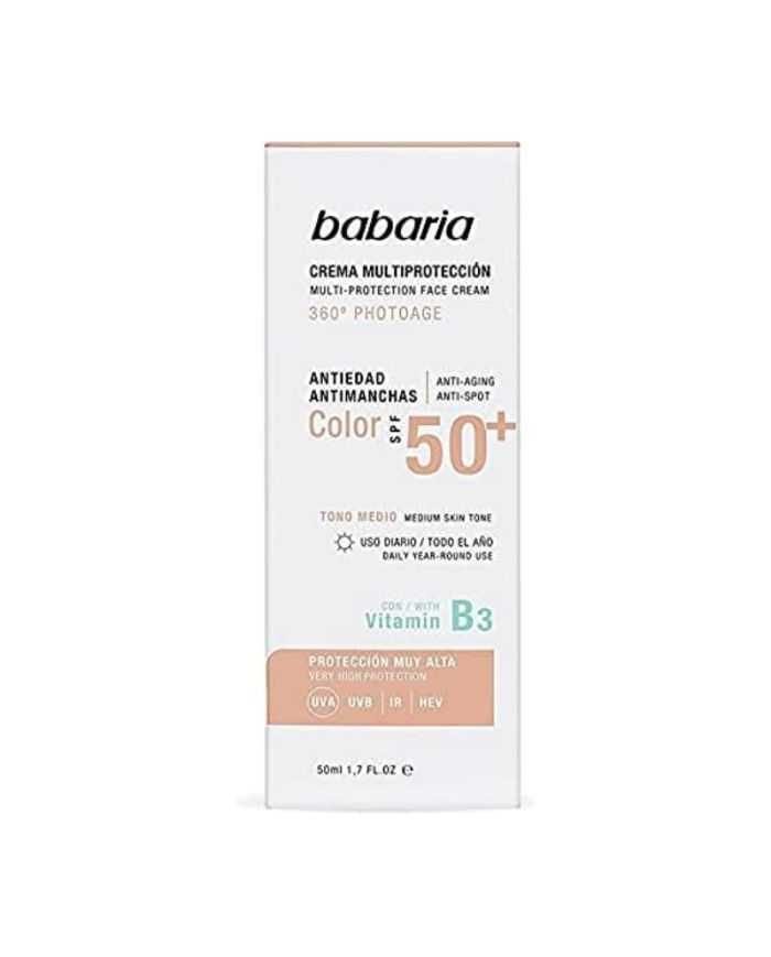 BABARIA CREME MULTI PROTECTION COLOR SPF50+ 50ML - BABARIA