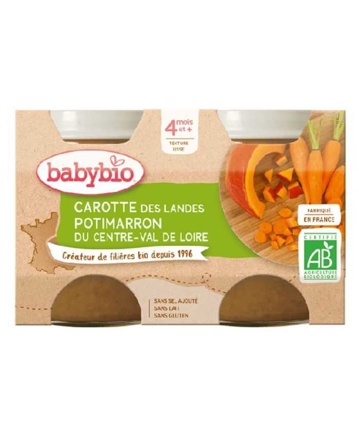 BABYBIO CAROTTE DES LANDES POTIMARRON DU CENTRE VAL DE LOIRE 4 MOIS + - BABYBIO