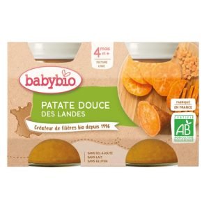 BABYBIO PATATE DOUCE DES LANDES 2X130 G - BABYBIO