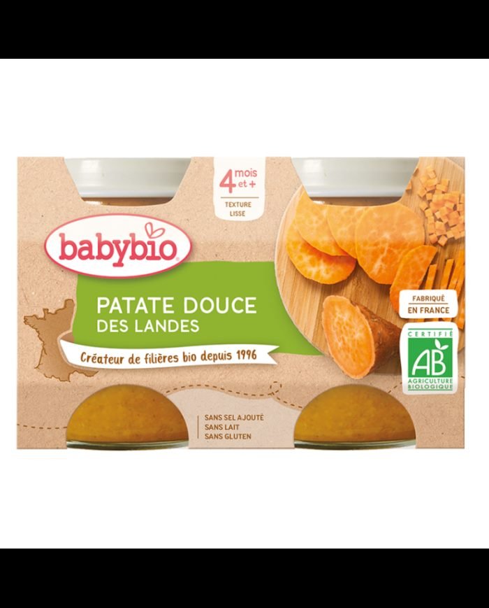 BABYBIO PATATE DOUCE DES LANDES 2X130 G - BABYBIO