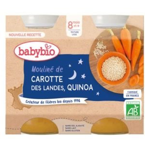 BABYBIO PETIT POT CAROTTE DES LANDES ET QUINOA 8 MOIS + - BABYBIO