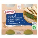 BABYBIO PETIT POT PANAIS HARICOT VERTS ET RIZ 8 MOIS + - BABYBIO