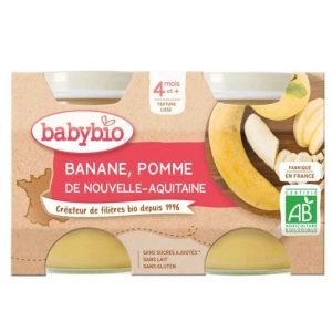 BABYBIO PETIT POT POMME BANANE 2*130G - BABYBIO