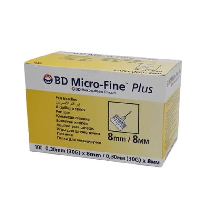 BD MICRO FINE PLUS AIGUILLE INSULINE 8MM X 8MM - BD