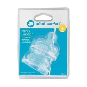 BEBE CONFORT TETINES EMOTION T1 3 VITESSES 0-12M LATEX X2 6944 - BEBE CONFORT
