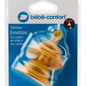 BEBE CONFORT TETINES EMOTION T2 3 VITESSES 6-24M LATEX X2 6951 - BEBE CONFORT
