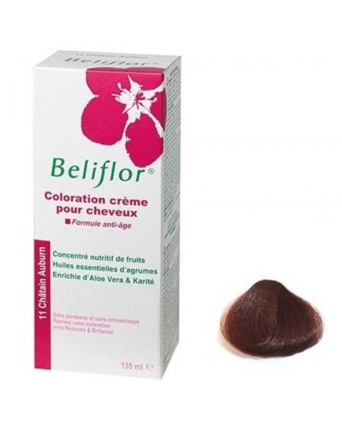 BELIFLOR COLORATION CHEVEUX 11 CHATAIN AUBURN 135ml - BELIFLOR