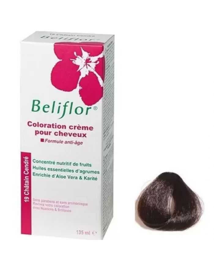 BELIFLOR COLORATION CHEVEUX 19 CHATAIN CENDRE 135 ml - BELIFLOR