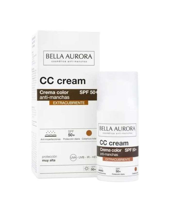 BELLA AURORA CC CREAM ANTI TACHES EXTRACOUVRANTES SPF50+ 30 ML - BELLA AURORA