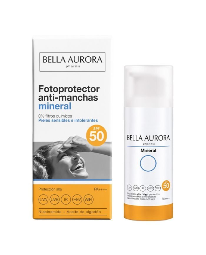 BELLA AURORA FOTOPROTECTOR ANTI TACHES MINERAL SPF50 50ML - BELLA AURORA