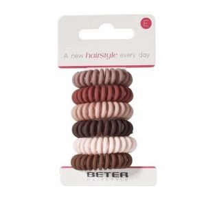 BETER ELASTIQUES CHEVEUX SPIRALE REF 19225 6 PIECES - BETER