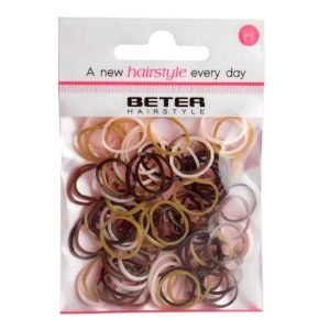 BETER PACK DE MINI ELASTIQUES 100 UNITES MARON REF 19261 - BETER