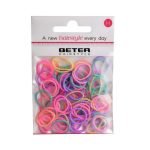 BETER PACK DE MINI ELASTIQUES 100 UNITES MULTICOLRE REF 19262 - BETER