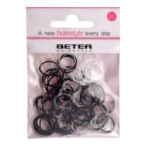BETER PACK DE MINI ELASTIQUES 100 UNITES NOIR REF 19260 - BETER
