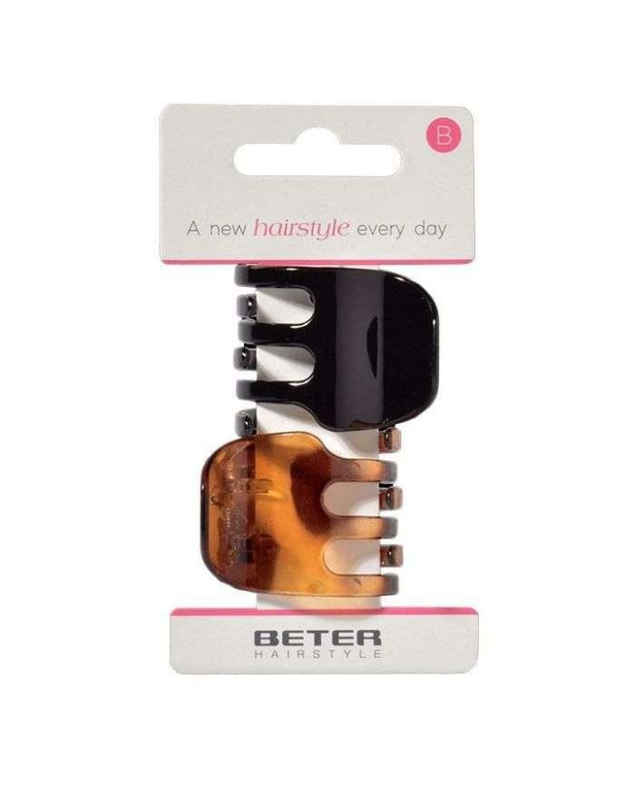 BETER PINCES A GRIFFE CHEVEUX NOIR ET MARRON LOT DE 2 REF 19235 - BETER