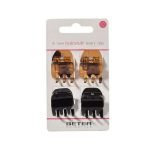 BETER PINCES A GRIFFE CHEVEUX NOIR ET MARRON LOT DE 4 REF 19234 - BETER