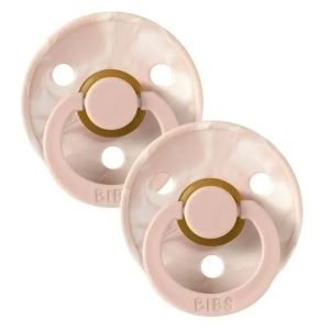 BIBS SET DE 2 SUCETTES BLUSH IVORY 6-18 MOIS - BIBS