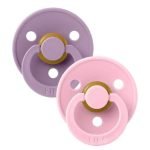 BIBS SET DE 2 SUCETTES LAVANDER BABY PINK 6-12 MOIS - BIBS