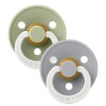 BIBS SET DE 2 SUCETTES SAGE GLOW CLOUD GLOW 0-6 MOIS - BIBS