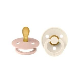 BIBS COLOUR PACIFIER SUCETTE SYMETRIQUE IVOIRE ET BLUSH 6 MOIS+ - BIBS