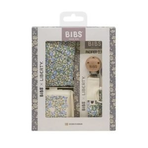 BIBS X LIBERTY COFFRET CADEAU POUR NOEL ESSENTIEL BEBE DUSKY LILAC - BIBS