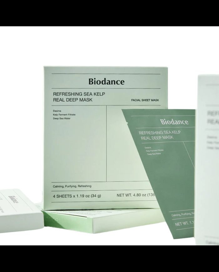 BIODANCE REFRESHING SEA KELP REAL DEEP MASK FACIAL SHEET 4×1.9 OZ - BIODANCE