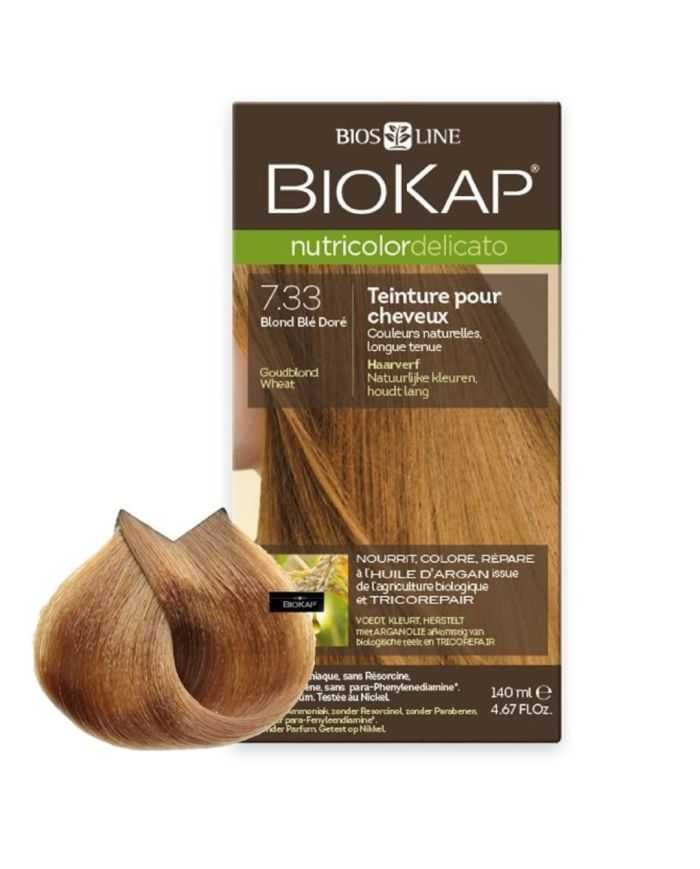 BIOKAP NUTRICOLOR DELICATO 7.33 BLOND DE BLE DORE - BIOKAP