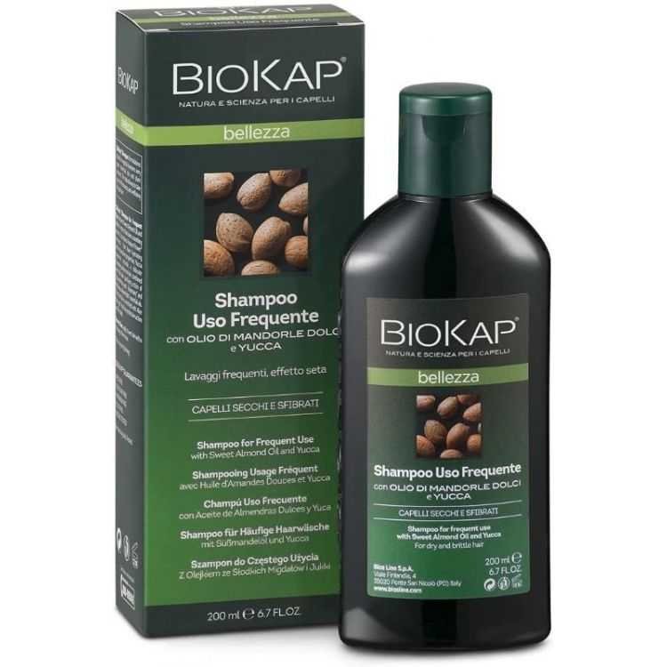 BIOKAP SHAMPOING USAGE FREQUENT A L’AMANDE DOUCE 200 ML - BIOKAP