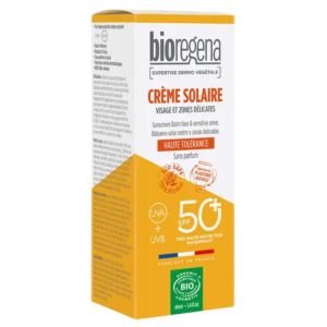 BIOREGENA CREME SOLAIRE HAUTE TOLERANCE VISAGE ET ZONE DELICATS SPF50+ 40ML - BIOREGENA