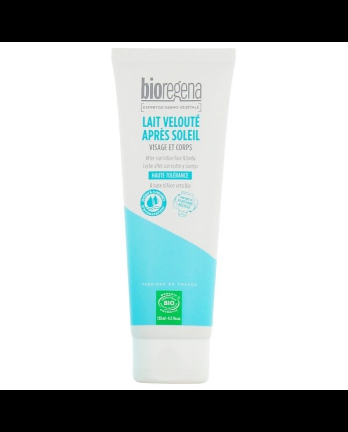 BIOREGENA LAIT VELOUTE HAUTE TOLERANCE APRES SOLEIL VISAGE ET CORPS 125 ML - BIOREGENA